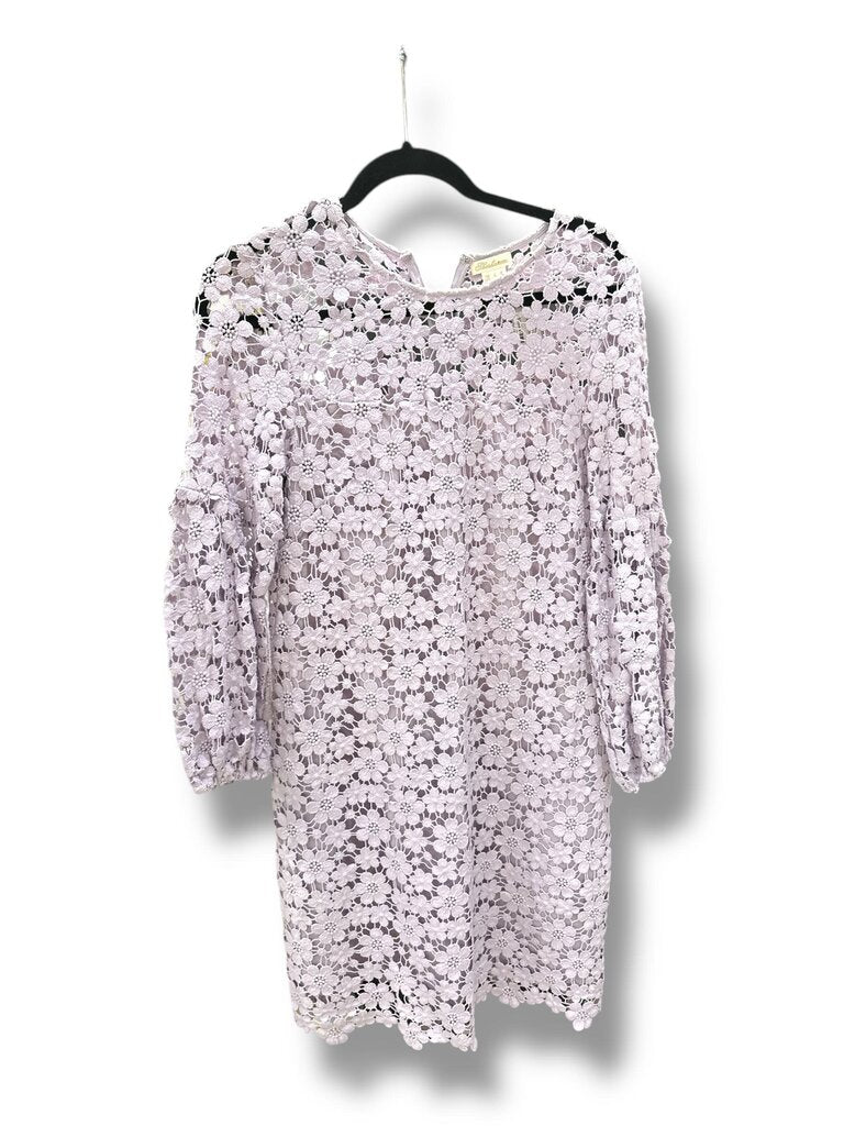 Shoshanna Guipure lace l/s dress lavender 6