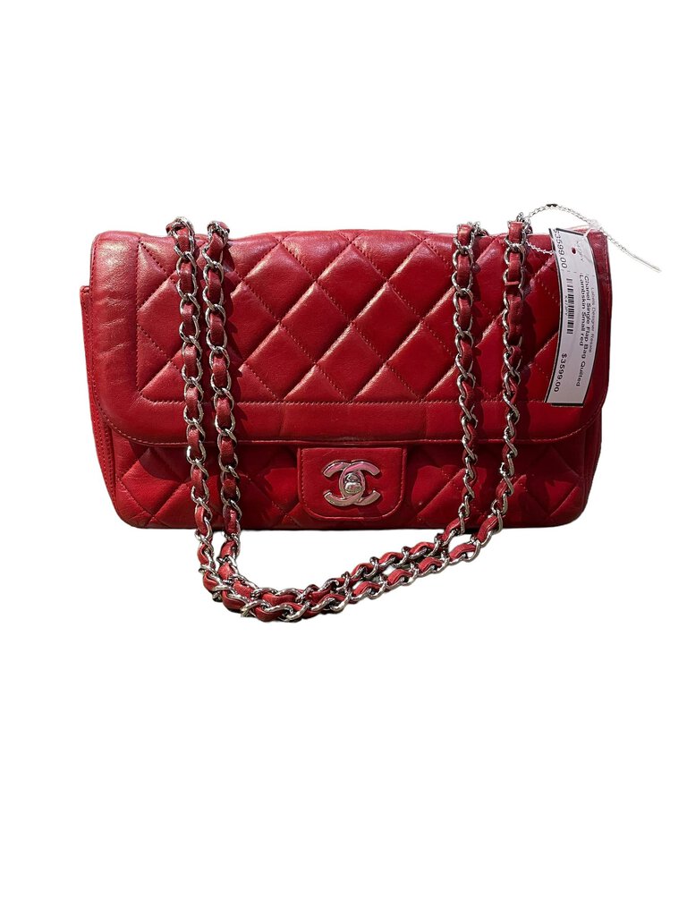 Chanel Single Flap Bag Quilted Lambskin Small