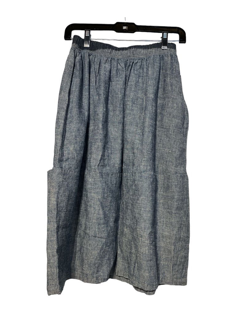 Eileen Fisher Eileen Fisher Linen denim blue skirt XS