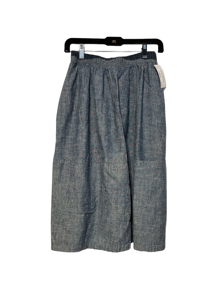 Eileen Fisher Eileen Fisher Linen denim blue skirt XS