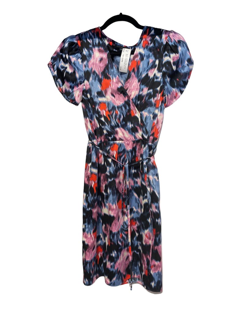 Banana Republic faux wrap abstract print dress 4