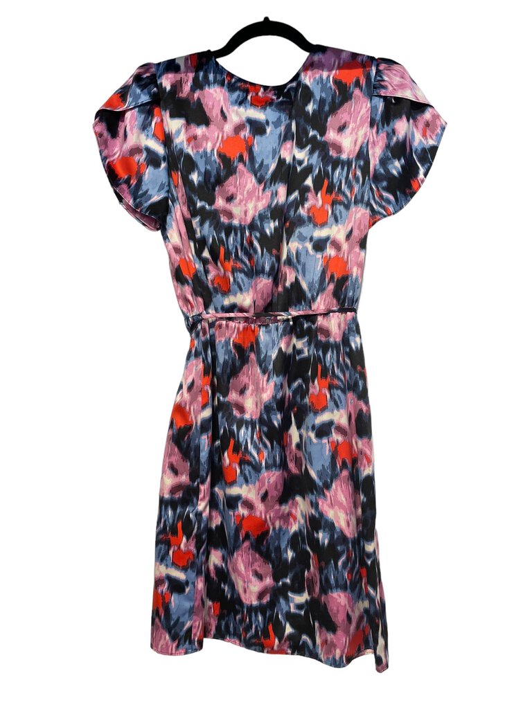 Banana Republic faux wrap abstract print dress 4