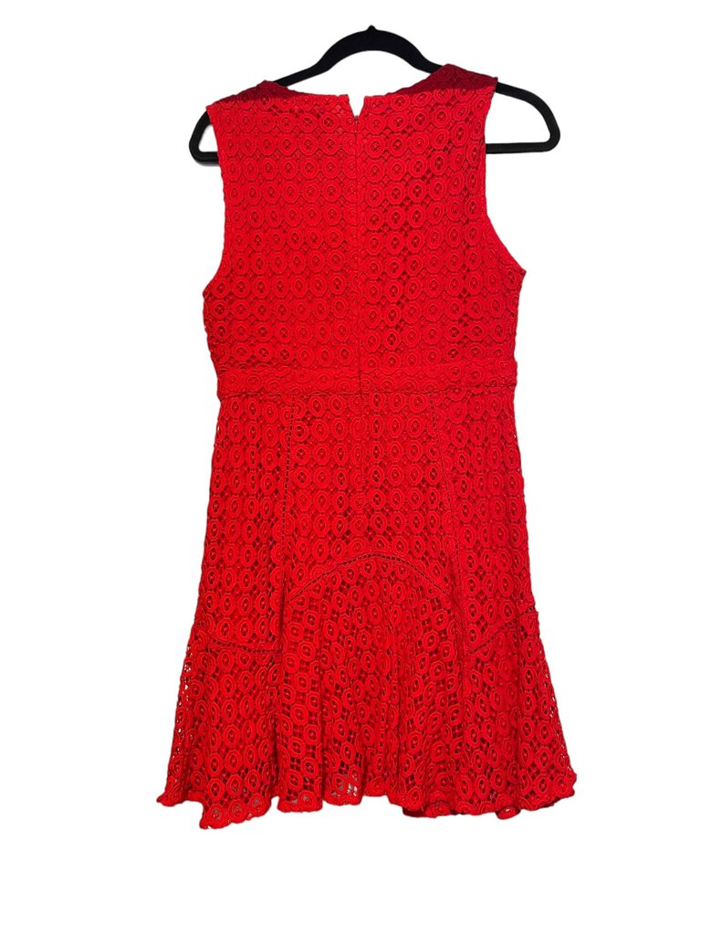 San & Soni San & Soni Crochet Lace vnck dress red Small