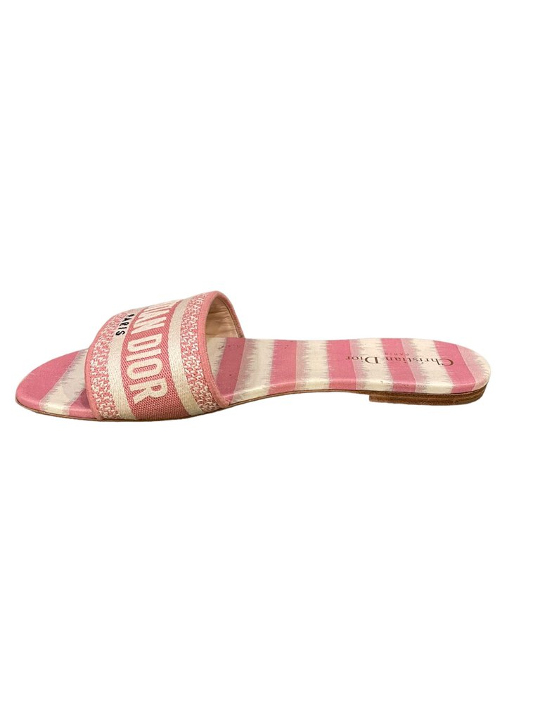 Dior Dior Dway Slide Pink Embroidered Cotton pink 41