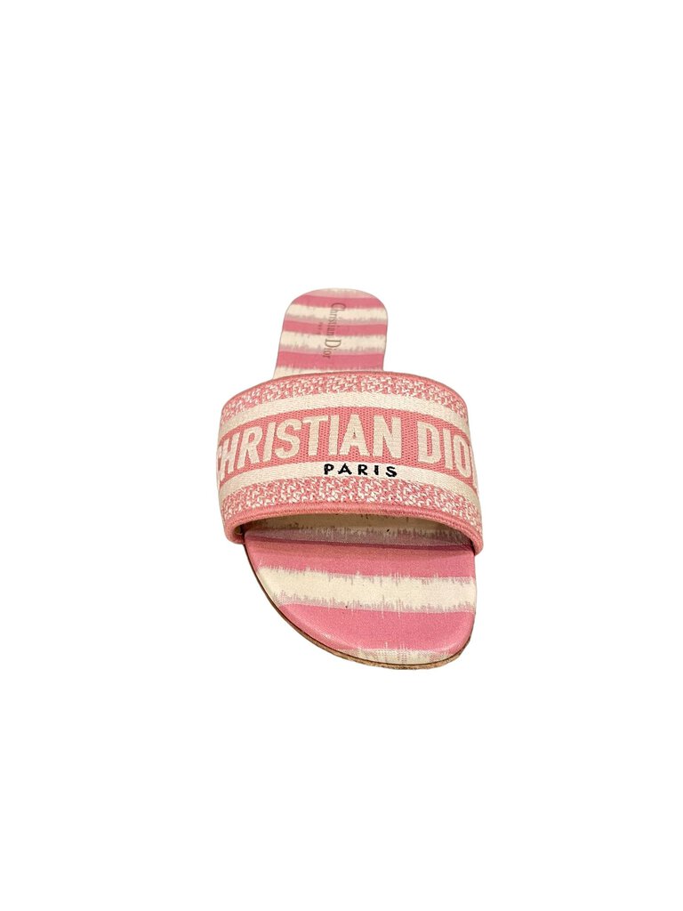 Dior Dior Dway Slide Pink Embroidered Cotton pink 41