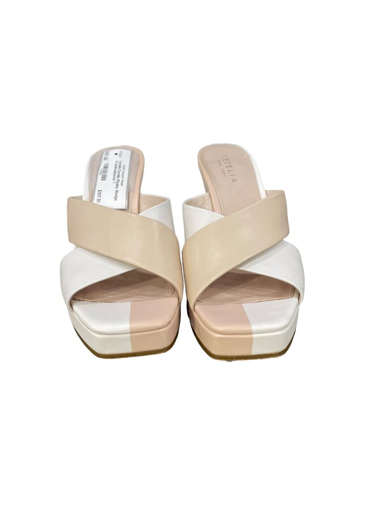 cecelia Cecelia Wesley Wedge in nude/alabaster 7