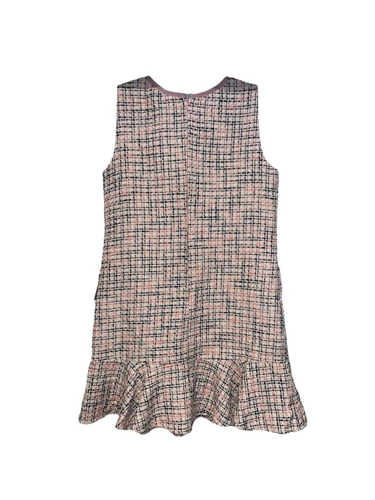 gal meets glam Sleeveless Tweed pink/navy dress NWT 6