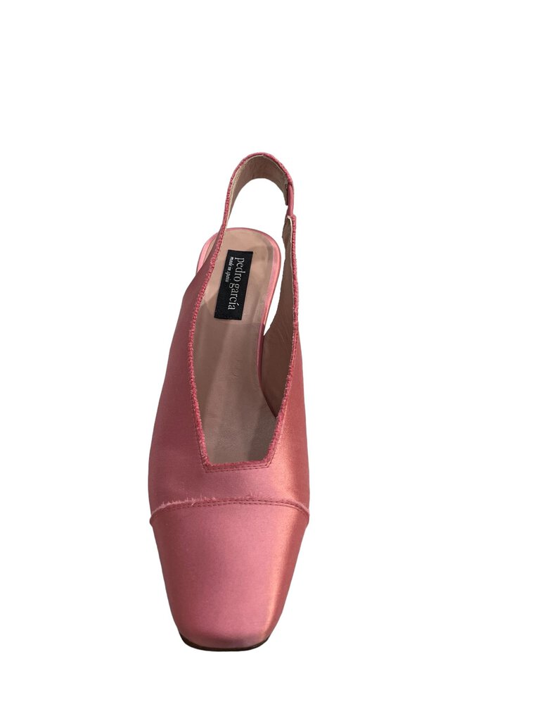 Pedro Garcia Pedro Garcia Pink peau de soie slingback 40