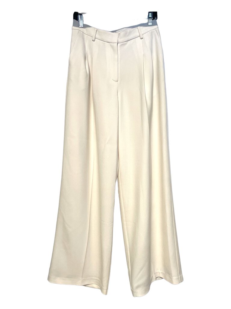 Jonathan Simkhai Sanaz Pleated Trouser in natural white 4