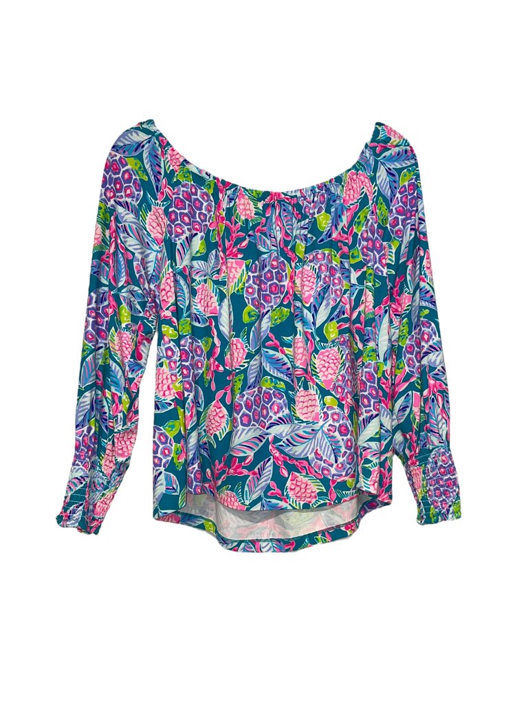 Lilly Pulitzer Lana Off-The-Shoulder Top green Large