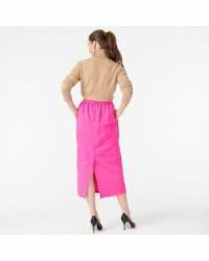 J. Crew J. Crew Long Pencil Skirt In Faille NWT pink neon fuschia 14