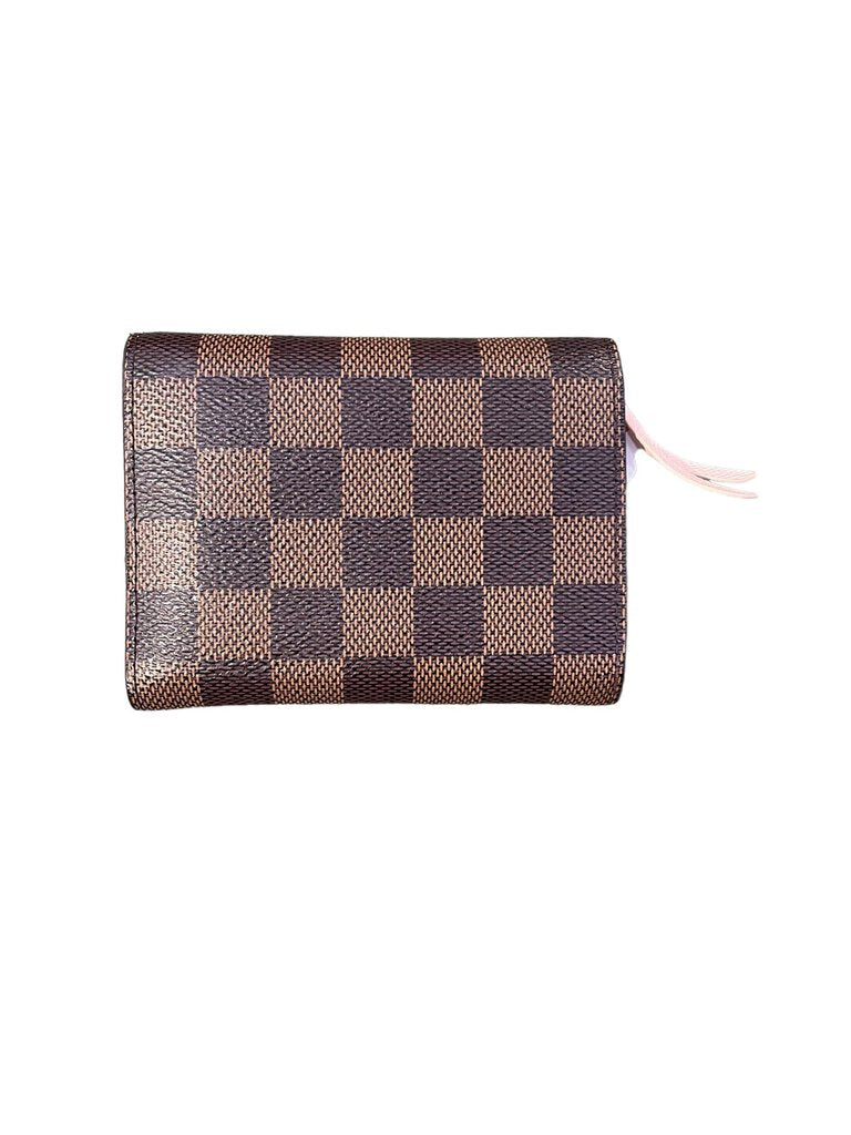 Louis Vuitton Louis Vuitton Damier Ebene victorine wallet rose ballerine