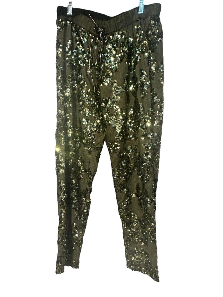 J. Crew J. Crew sequin pants olive 4