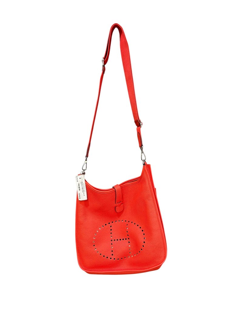 Hermes Evelyne Bag Gen III Clemence TPM coral