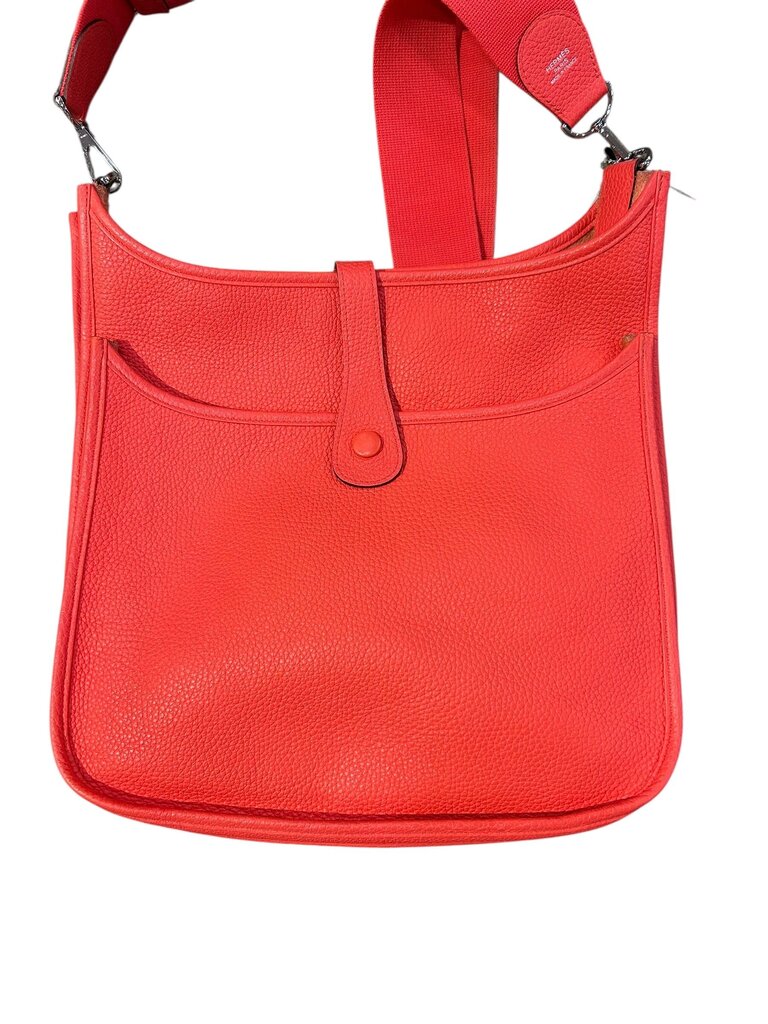 Hermes Evelyne Bag Gen III Clemence TPM coral