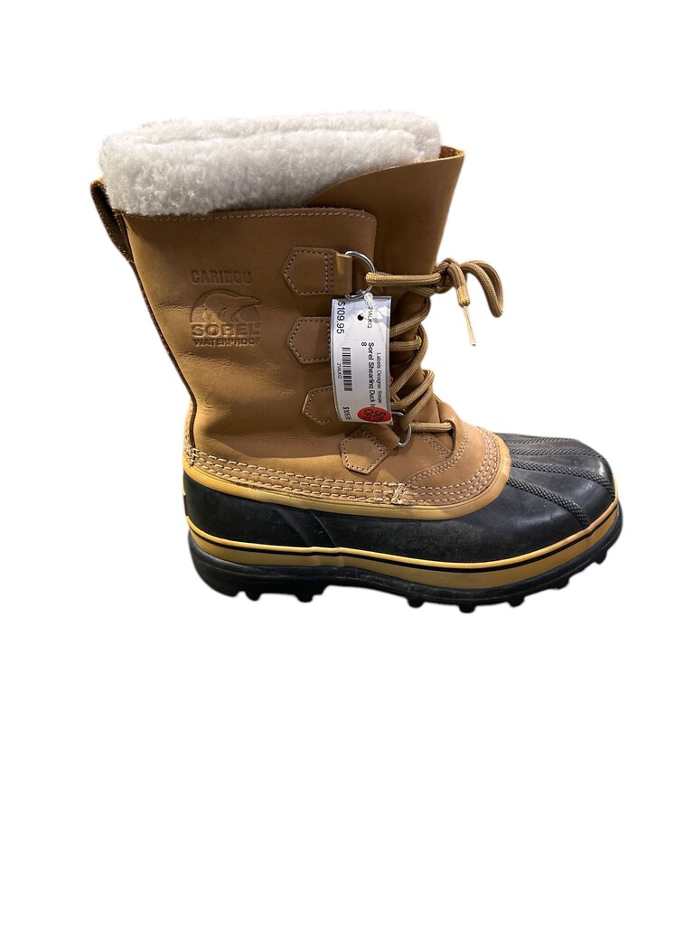 Sorel Shearling Duck boots tan 8
