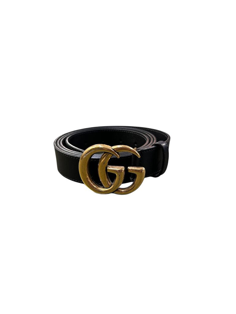 Gucci Gucci Marmont Plutone Calf Belt black 120 | 45