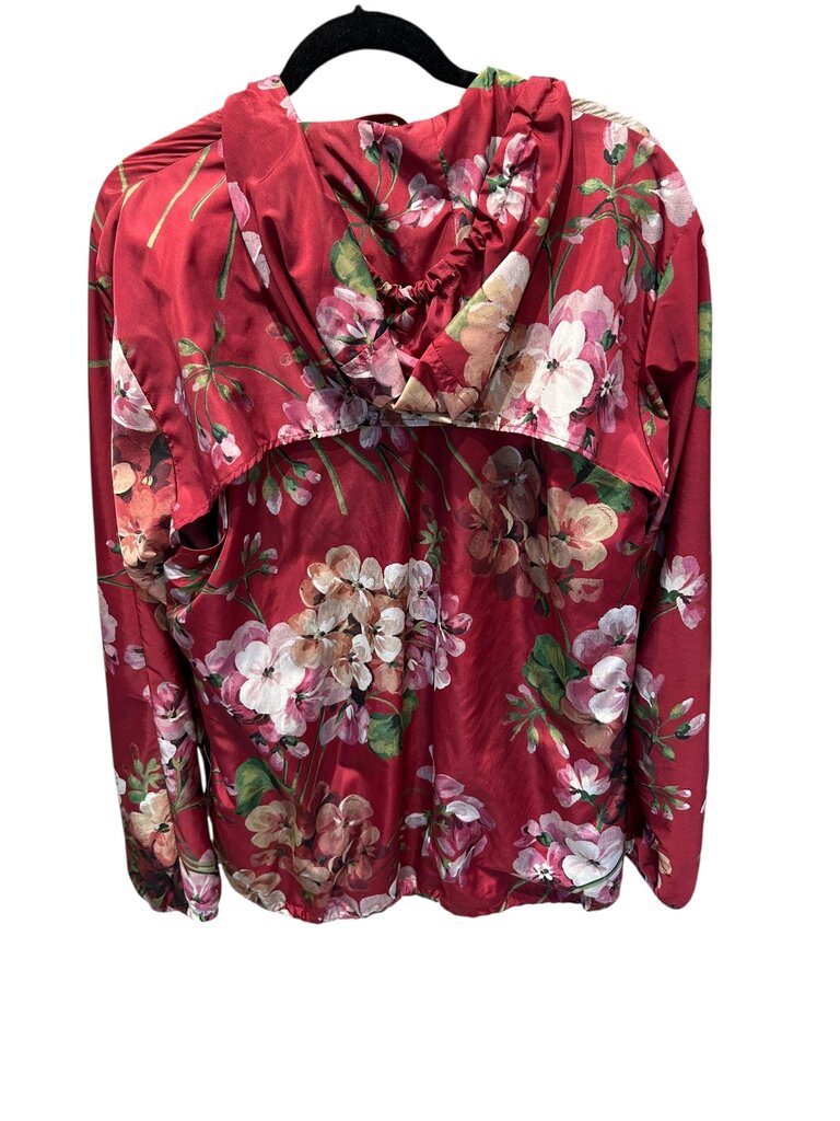 Gucci Blouson Geraniums Floral Sienna Hoodie jacket burgundy 50