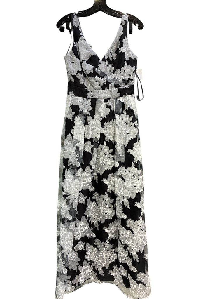 Betsy & Adam off shoulder Evening Gown navy 10