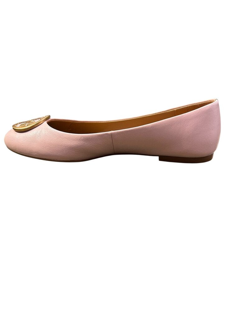 Tory Burch Benton leather ballet flats seashell 6.5