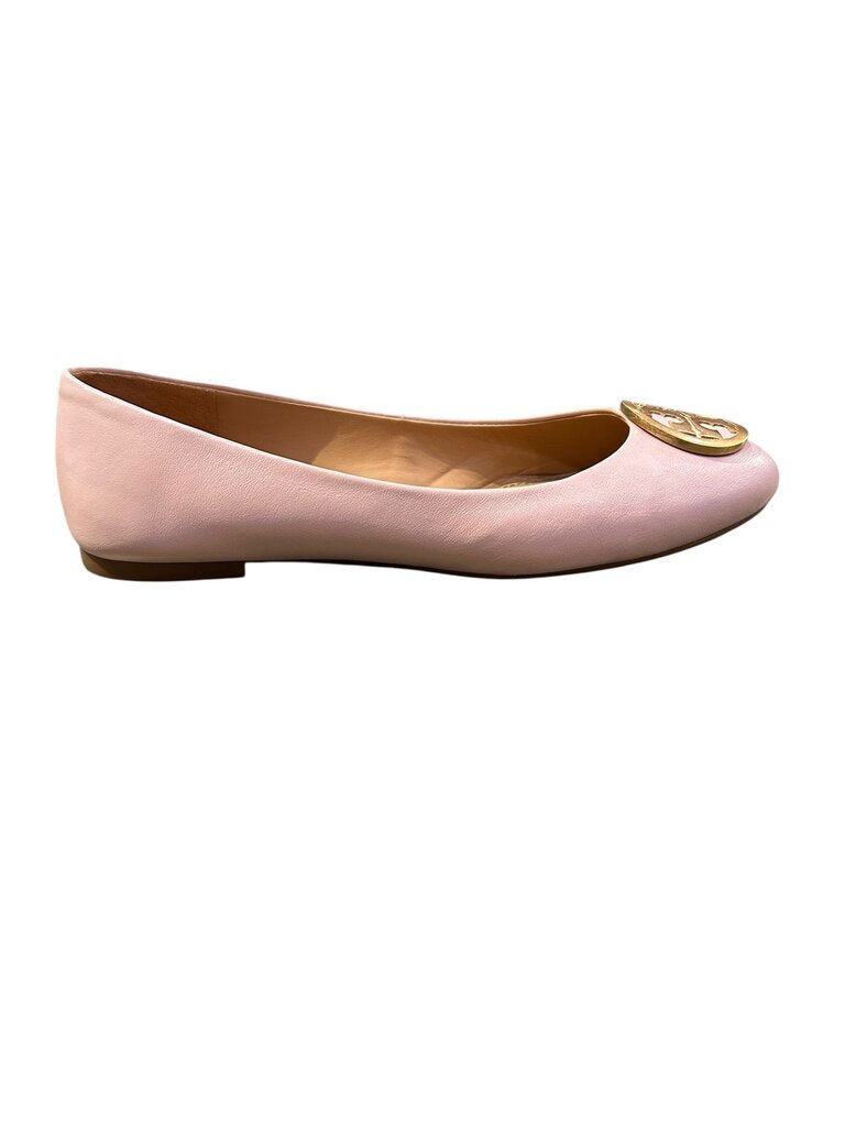 Tory Burch Benton leather ballet flats seashell 6.5