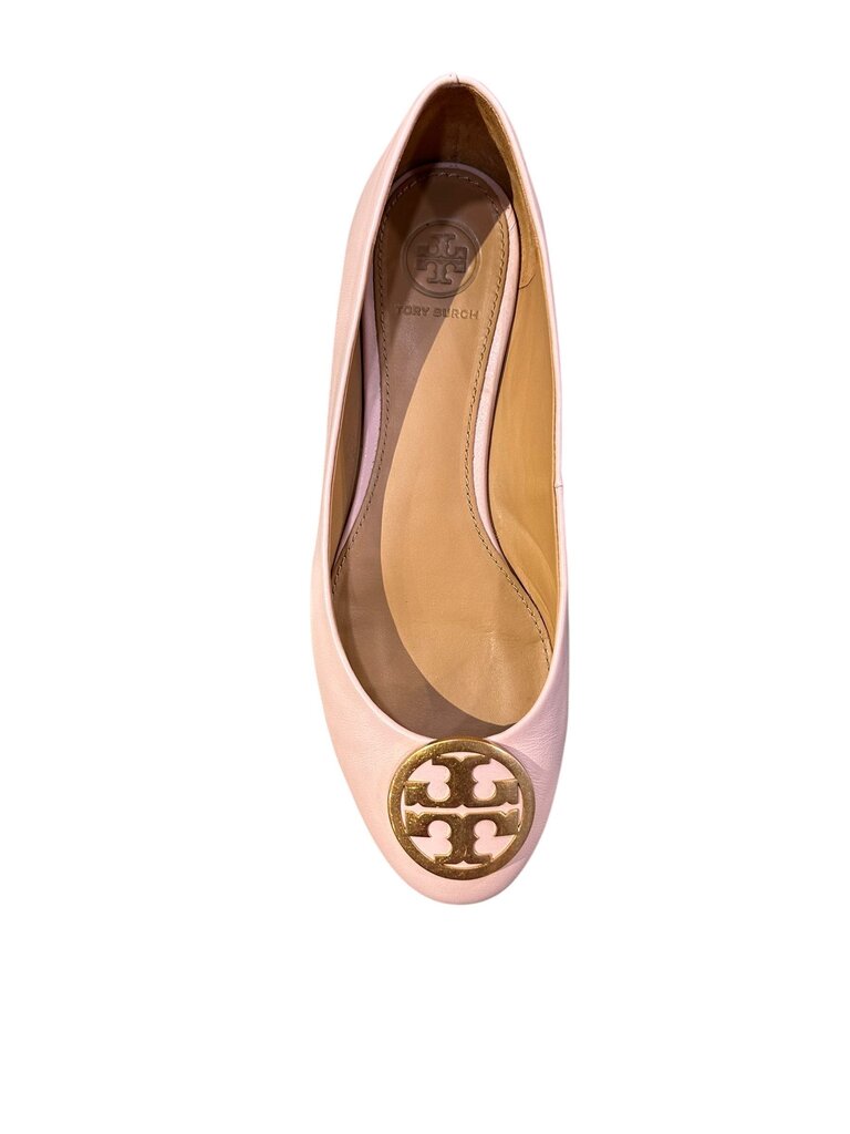 Tory Burch Benton leather ballet flats seashell 6.5