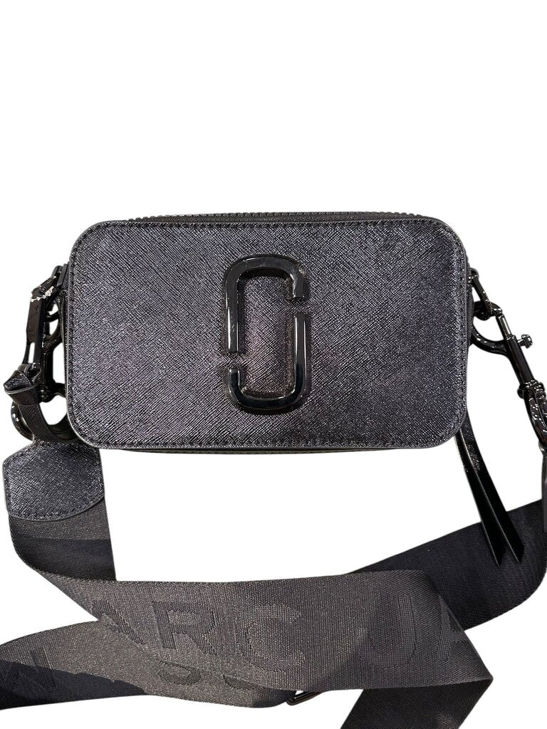 Marc Jacobs snapshop leather camera bag black