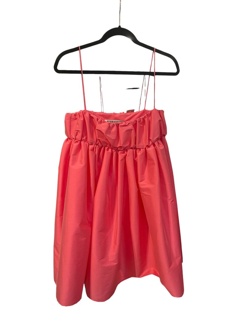 Bernadette Brigit Gathered taffeta dress NWT hot pink 38| 4