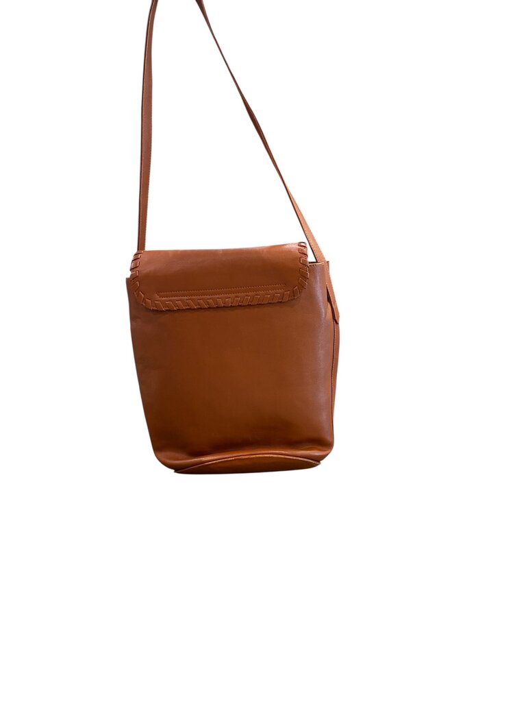 Yves Saint Laurent YSL Vintage braid trim bag cognac