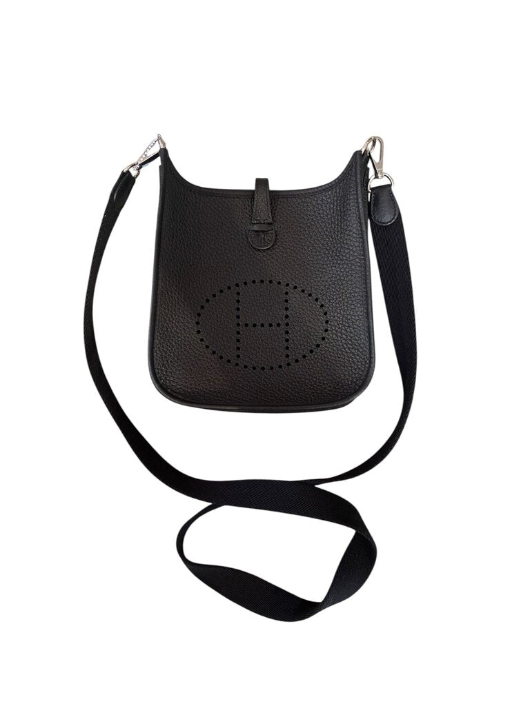 Hermes Taurillon Clemence Evelyne TPM Black black