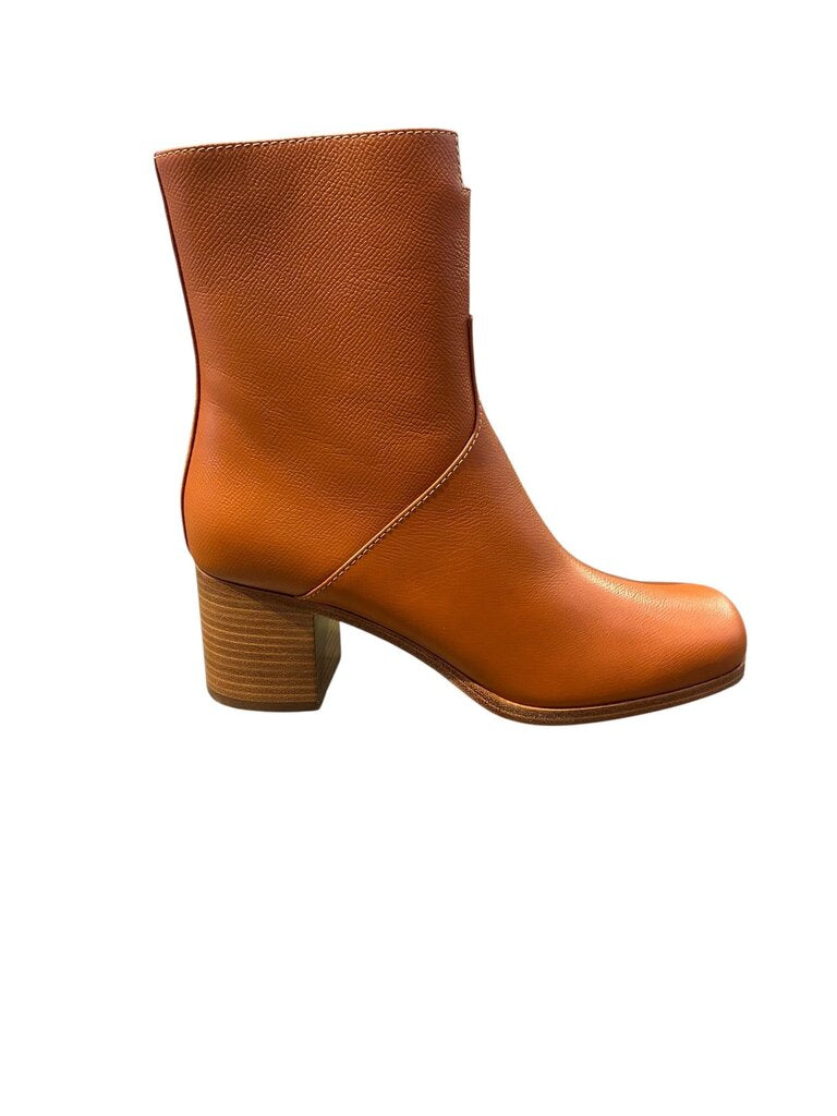 Hermes Flatteuse 60H logo boots saddle 39