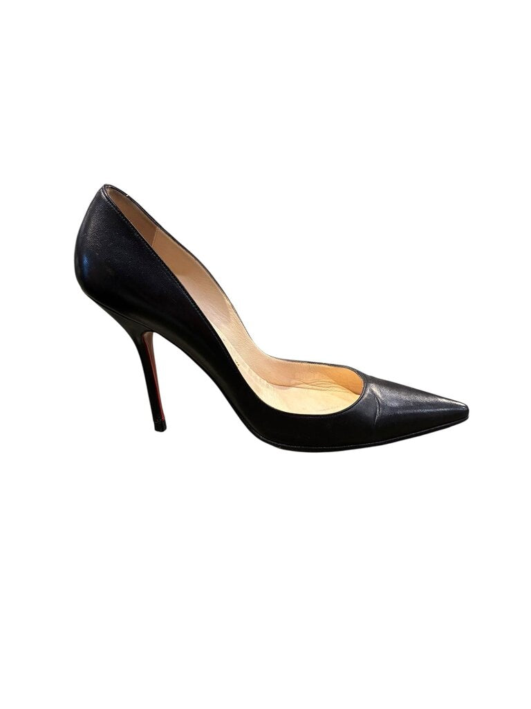 christian louboutin Pointy leather pumps black 38