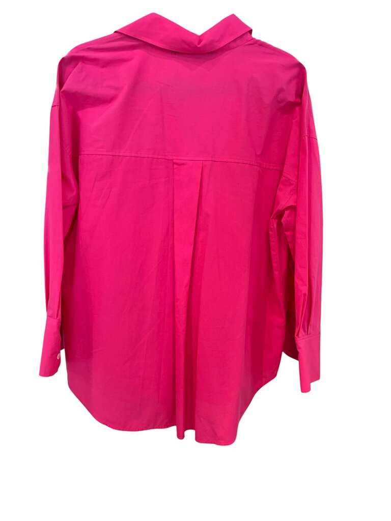 Zara Button up shirt hot pink XS