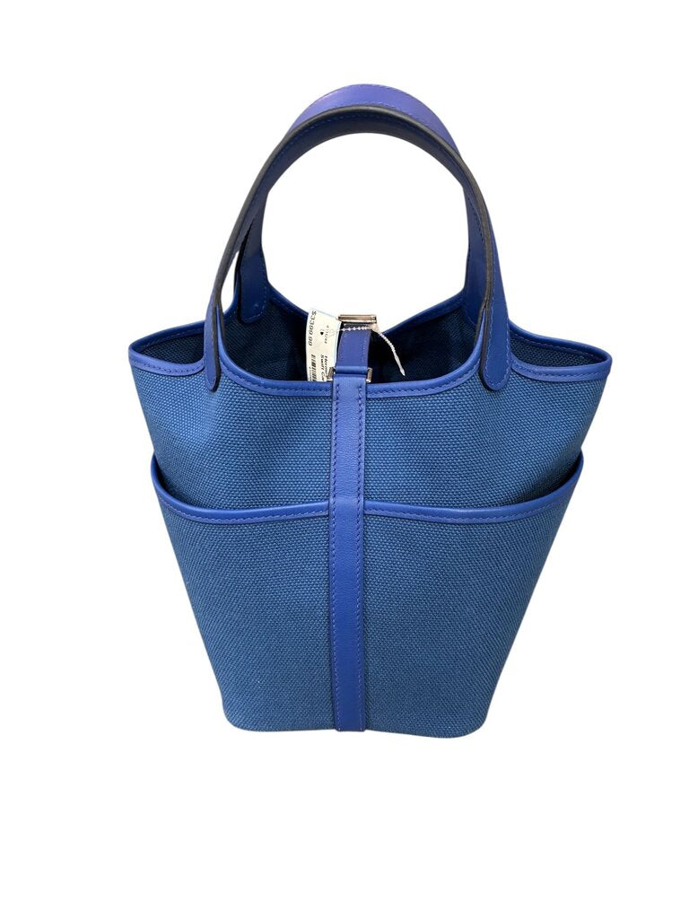 Hermes Toile Goeland and Swift Cargo Picotin Lock blue