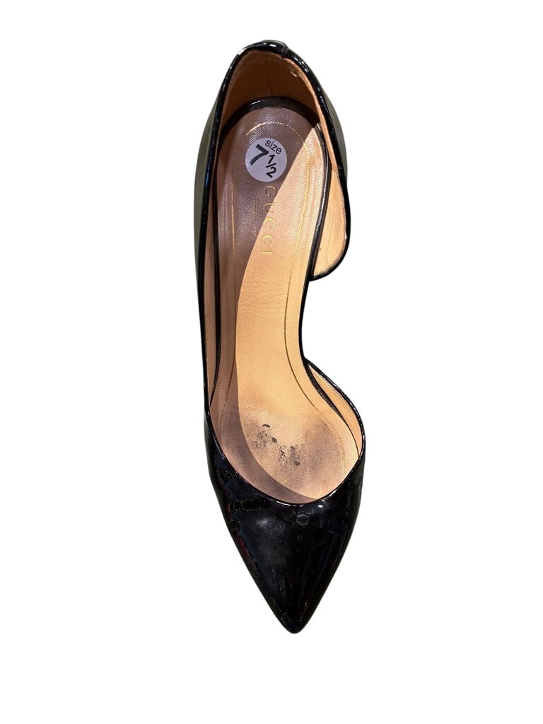Gucci Patent D'orsay pump black 7.5