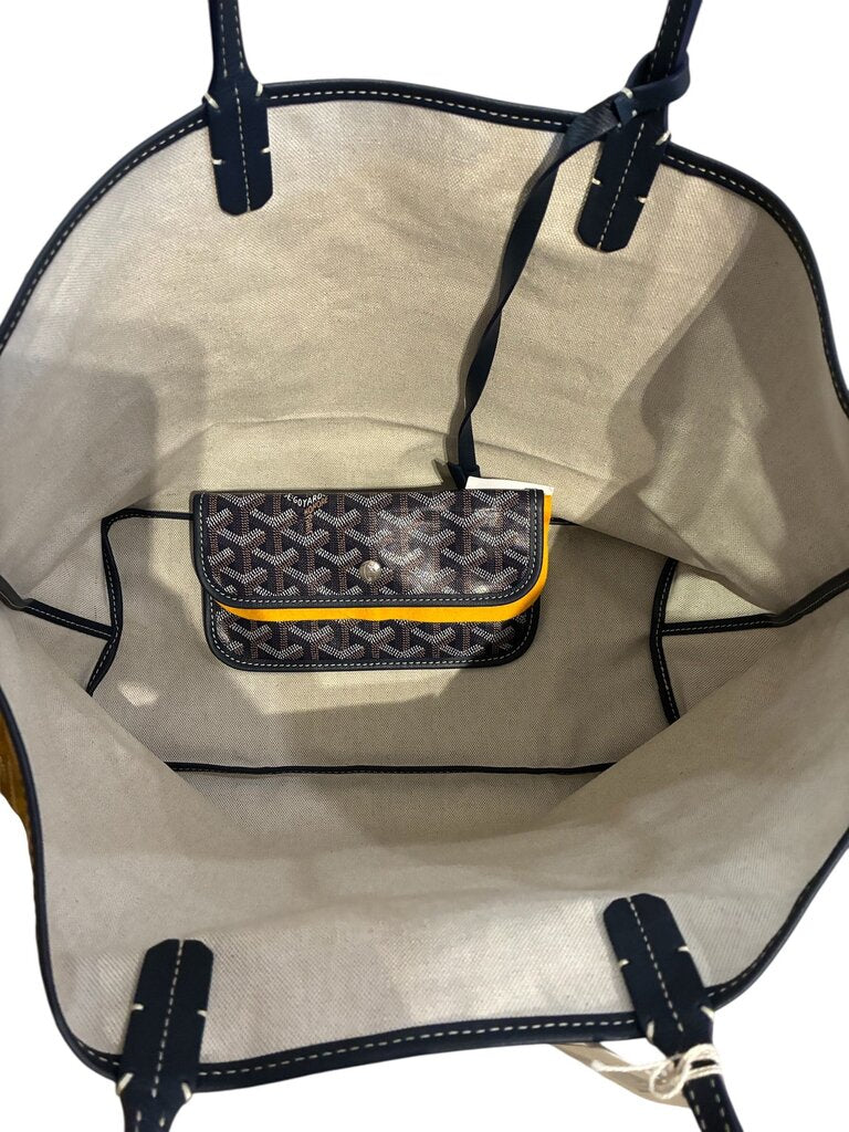 Goyard Saint Louis Canvas Tote w/ pouch NWT navy Med
