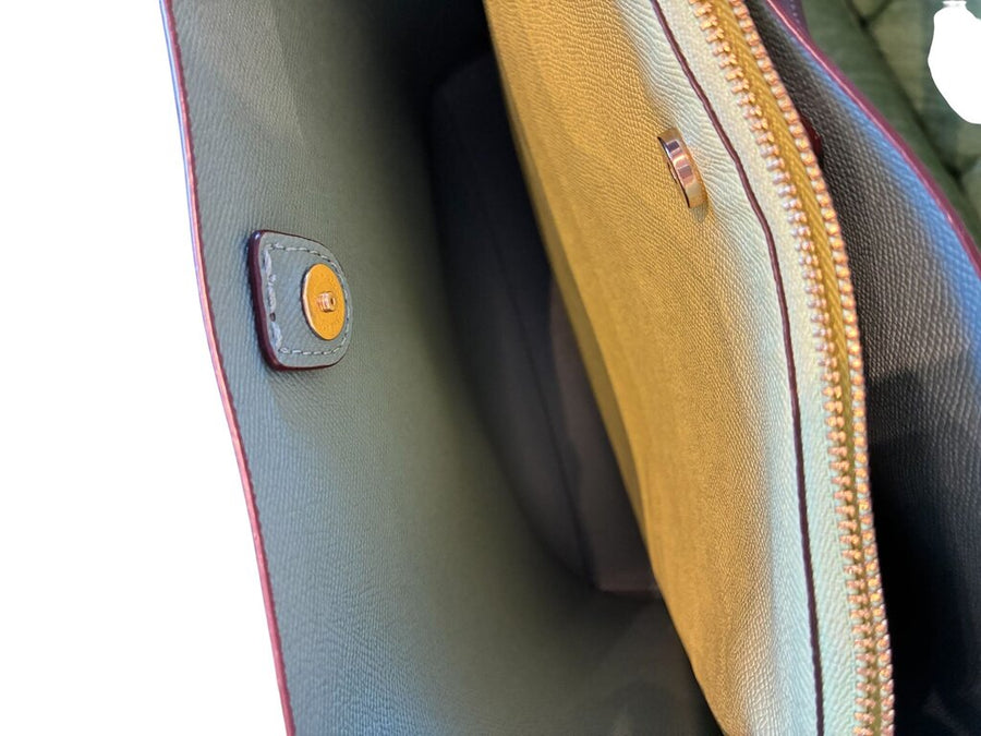 Coach Mollie leather bucket bag blue