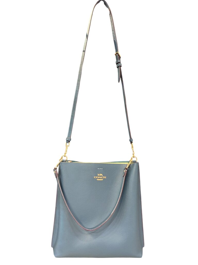 Coach Mollie leather bucket bag blue