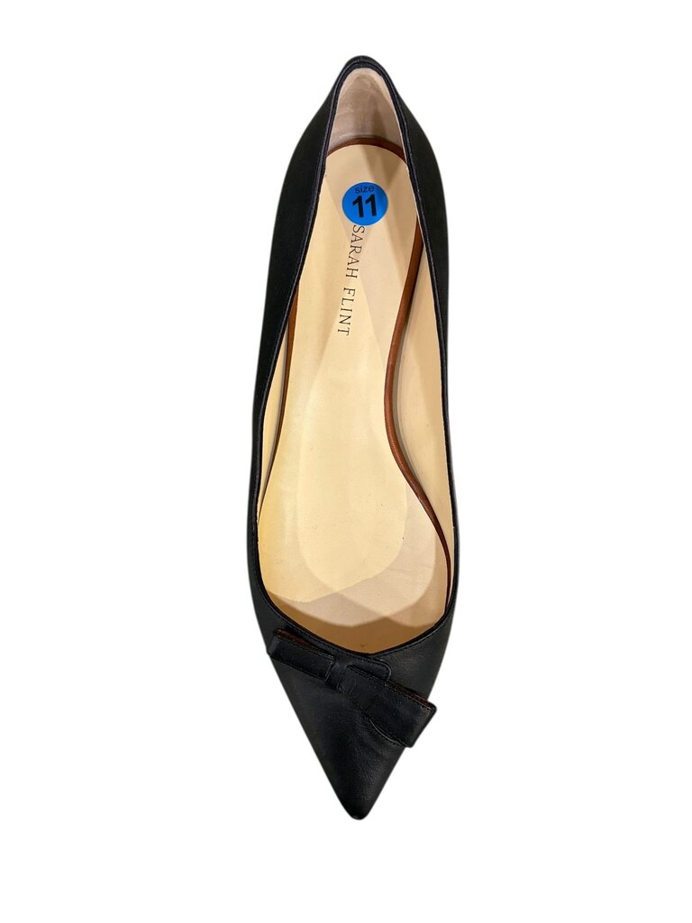 Sarah Flint side bow Top Pointy Flat black 41