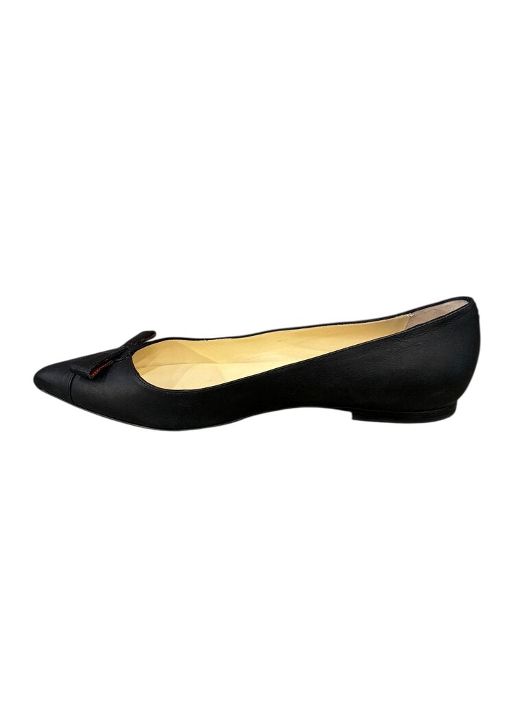 Sarah Flint side bow Top Pointy Flat black 41