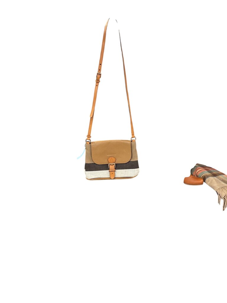 Burberry Gowan crossbody bag tan stripe