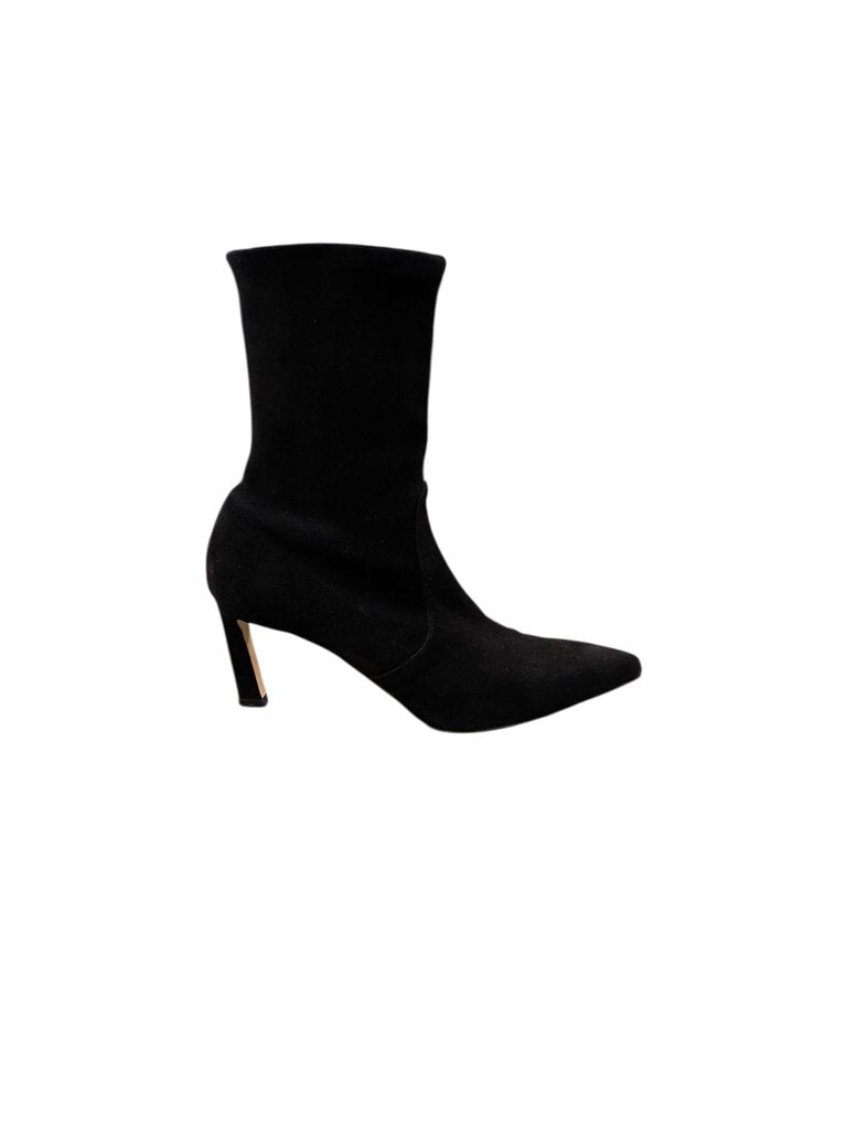 Rag & Bone Suede Pointy pull on ankle boot black 8