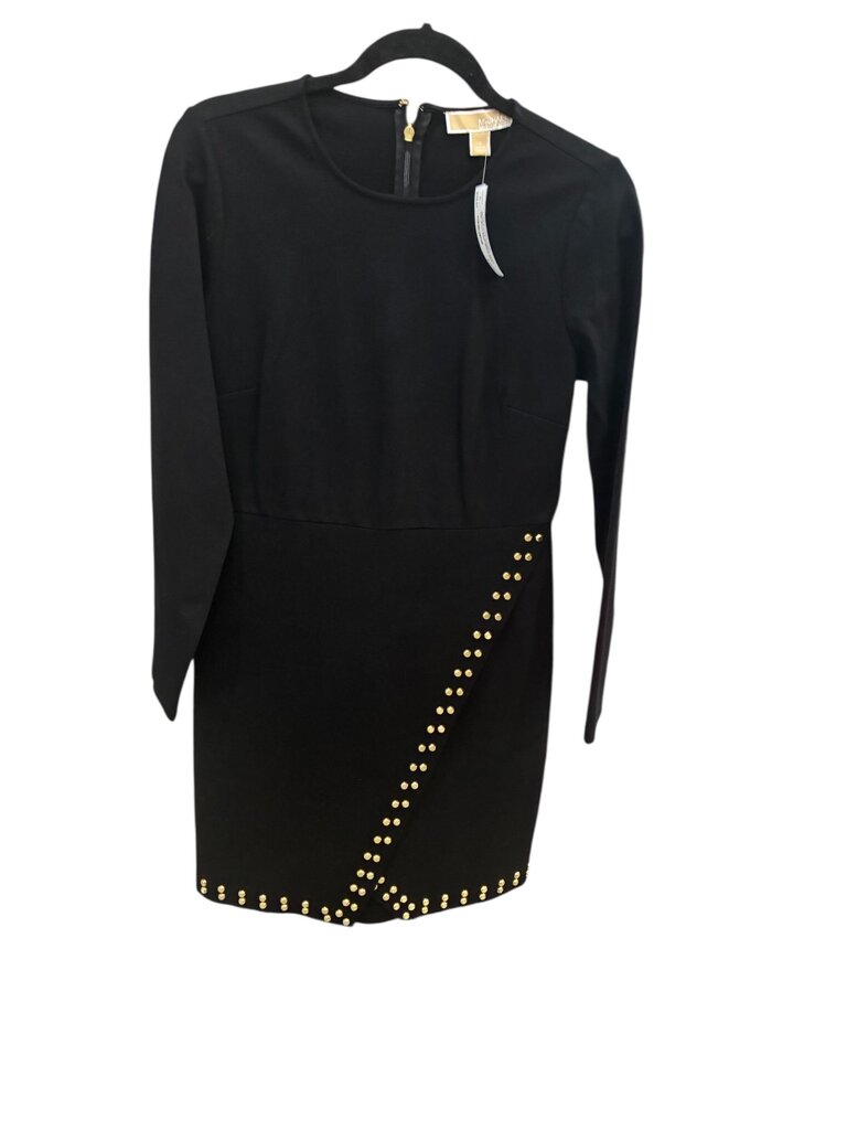 Michael Kors studded ponte knit dress NWT black med