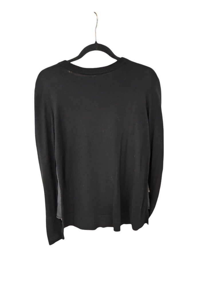 Lululemon Split back silk blend sweater black 8