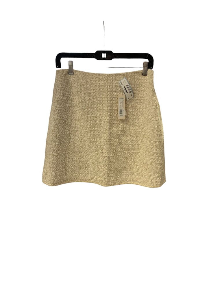 Rebecca Taylor Tweed mini skirt NWT cream 6