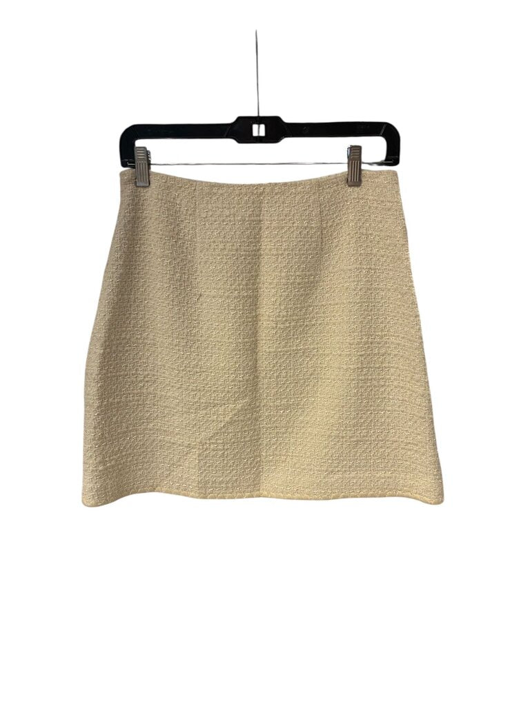Rebecca Taylor Tweed mini skirt NWT cream 6