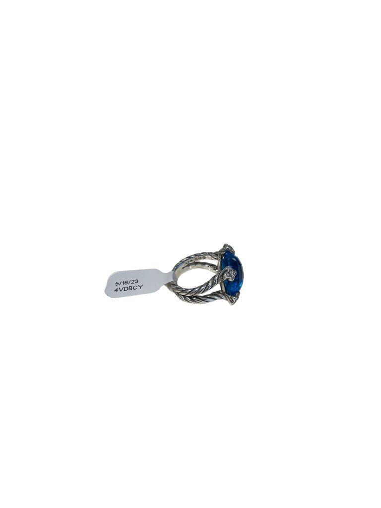 Blue Topaz Chatelaine Ring