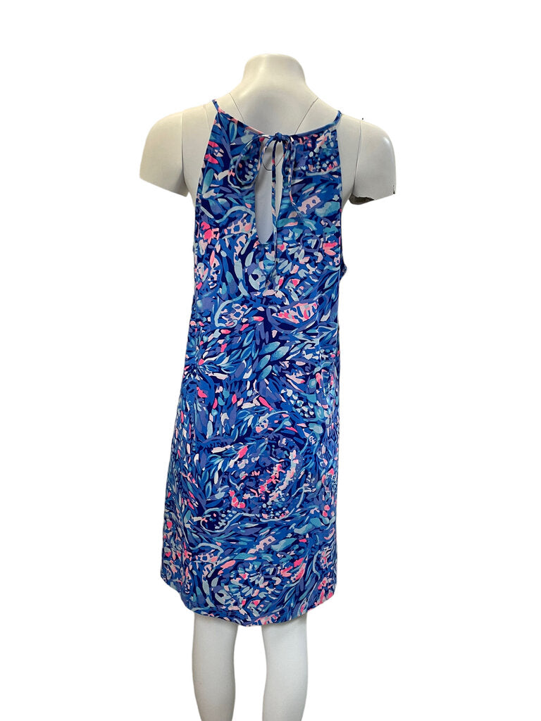 Lilly Pulitzer A line print dress periwinkle L