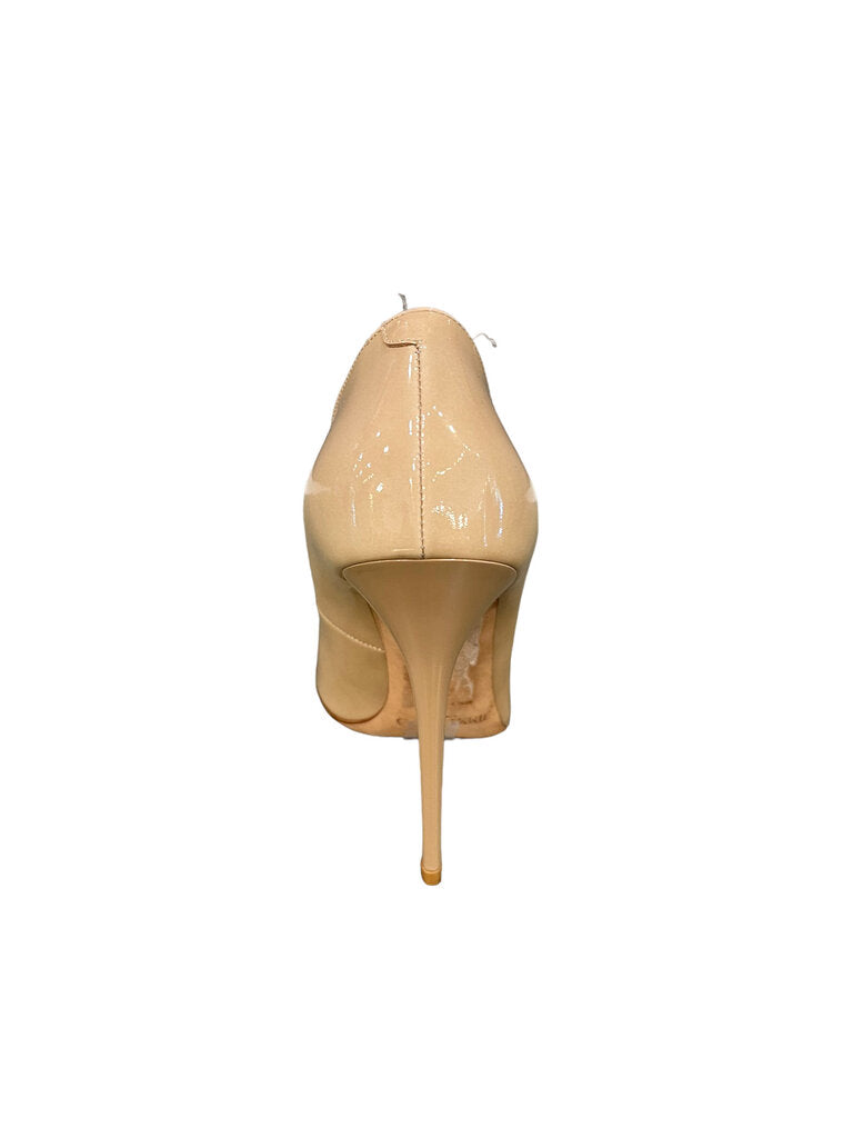 Jimmy Choo Patent Pointy Heels Nude 38