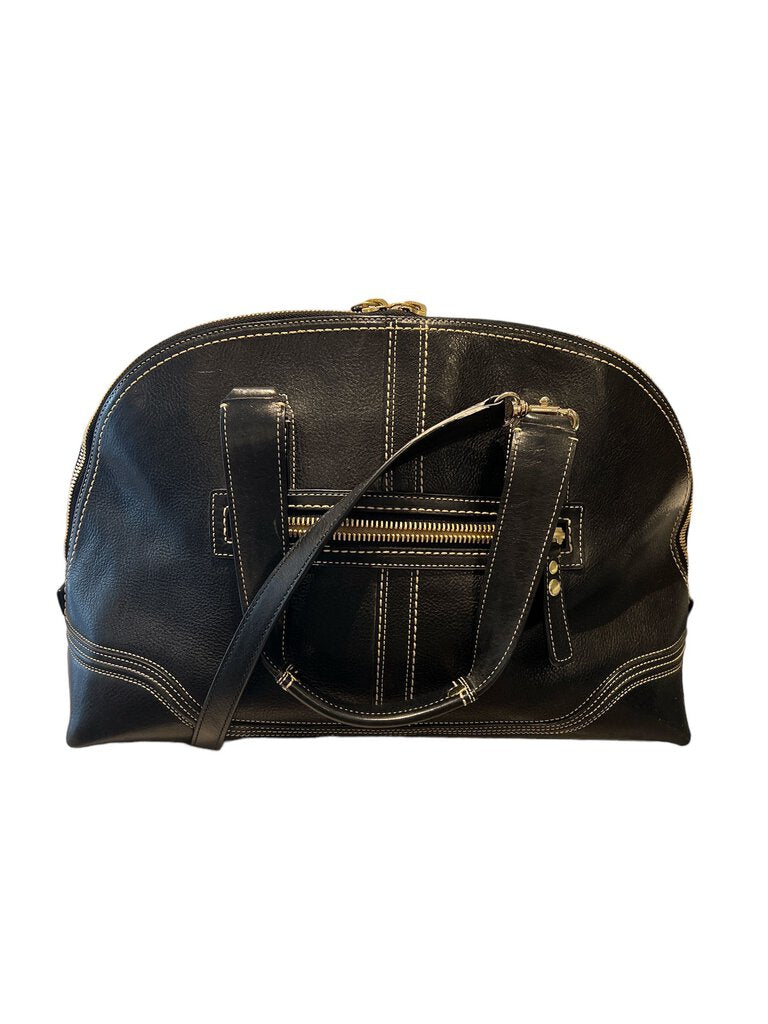 Coach Miranda Leather Carryall Bag black L
